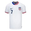 Officiële Voetbalshirt USA Reyna 7 Thuis 2024 - Heren